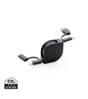 Nabíjací kábel 6 v 1 z RCS > čierna