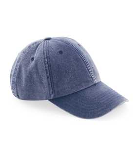 Unisex šiltovka (Beechfield Low Profile Vintage Cap) > modrá (vintage denim)