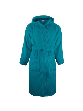 Unisex župan (THE ONE Bathrobe Hooded) > tyrkysová > L/XL