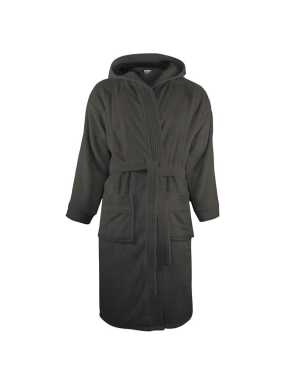 Unisex župan (THE ONE Bathrobe Hooded) > šedá (anthracite) > S/M