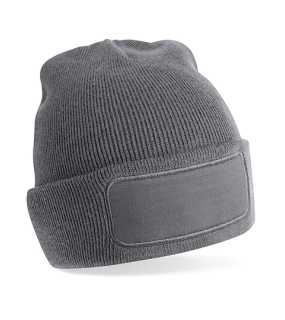 Unisex čiapka (Beechfield Original Patch Beanie) > šedá (graphite)