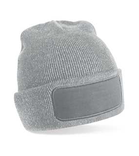 Unisex čiapka (Beechfield Original Patch Beanie) > šedá (heather)