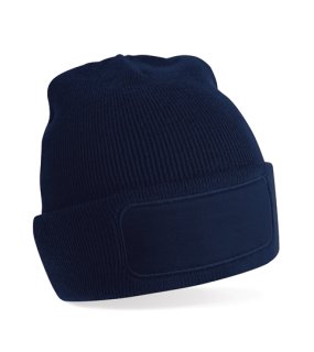 Unisex čiapka (Beechfield Original Patch Beanie) > modrá (french navy)