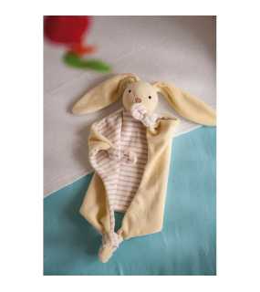 Plyšový zajac > žltá / biela / hnedá