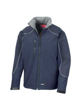 Unisex bunda (RESULT HOODED SOFT SHELL JACKET) > modrá (navy) / modrá (navy) > L