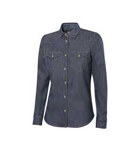 Dámska košeľa (VELILLA WOMEN'S LS DENIM SHIRT) > modrá (denim) > XL