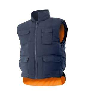 Pánska vesta (VELILLA HV REVERSIBLE VEST) > modrá (marine) / oranžová (hi-vis) > XL