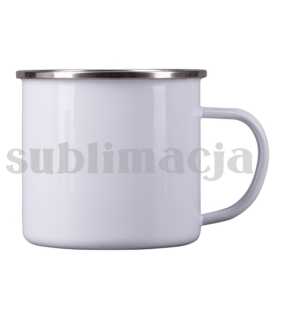 Smaltovaný hrnček 500 ml na sublimáciu  > biela