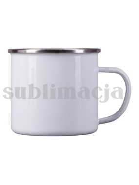 Smaltovaný hrnček 500 ml na sublimáciu  > biela