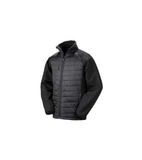 Pánska bunda (RESULT COMPASS PADDED SOFTSHELL JACKET)>čierna>L
