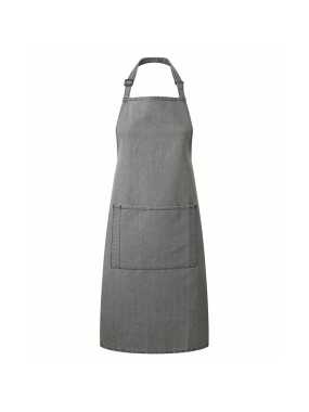 Unisex zástera (PREMIER ‘COLOURS’ BIB APRON WITH POCKET) > šedá (denim)