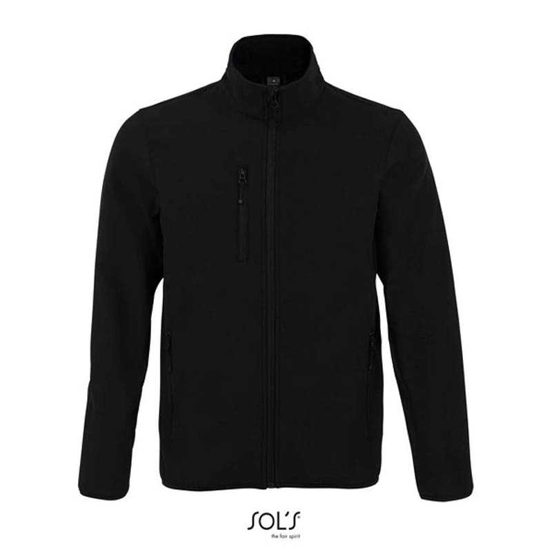 Pánska bunda (SOL'S RADIAN MEN - SOFTSHELL ZIP JACKET) > čierna > S