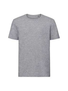 Pánske tričko (RUSSELL Men's Pure Organic Tee)>šedá(light oxford)>S