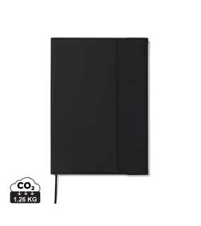Zápisník VINGA Baltimore z GRS recykl. papiera a PU > čierna