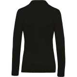 Dámska polokošeľa(KARIBAN LADIES’ PIQUÉ LONG SLEEVE POLO SHIRT) > čierna > 2XL