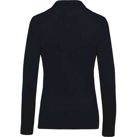 Dámska polokošeľa(KARIBAN LADIES’ PIQUÉ LONG SLEEVE POLO SHIRT) > modrá (navy) > M
