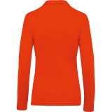 Dámska polokošeľa(KARIBAN LADIES’ PIQUÉ LONG SLEEVE POLO SHIRT) > oranžová > 2XL