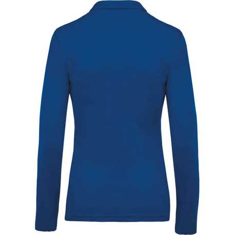 Dámska polokošeľa(KARIBAN LADIES’ PIQUÉ LONG SLEEVE POLO SHIRT)>modrá (light royal)>2XL