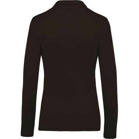 Dámska polokošeľa(KARIBAN LADIES’ PIQUÉ LONG SLEEVE POLO SHIRT) > šedá (dark) > 2XL