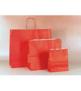 Papierová taška (STYLE LINE) > červená > 26x12x35 cm