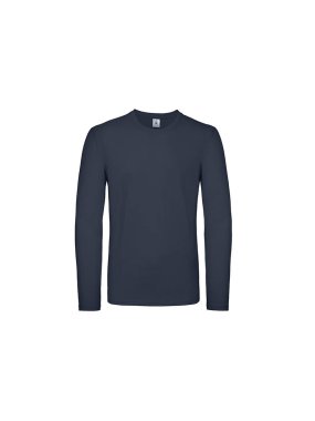 Pánske tričko (B&C #E150 LSL) > modrá(navy) > L