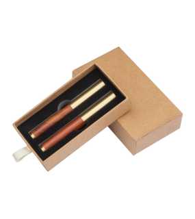 Písacia sada (mosadz a drevo) > hnedá