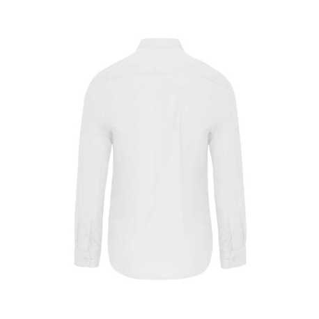 Pánska košeľa (KARIBAN MEN'S LONG SLEEVE MANDARIN COLLAR SHIRT) > biela > 2XL