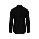 Pánska košeľa (KARIBAN MEN'S LONG SLEEVE MANDARIN COLLAR SHIRT) > čierna > L