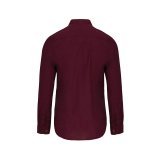 Pánska košeľa (KARIBAN MEN'S LONG SLEEVE MANDARIN COLLAR SHIRT)>červená (wine)>2XL