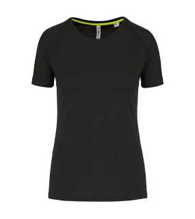 Dámske tričko (LADIES' RECYCLED ROUND NECK SPORTS T-SHIRT) > čierna > S