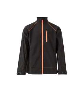 Pánska bunda (VELILLA TWO-TONE SOFT SHELL) > čierna / oranžová (hi-vis) > XL