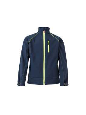 Pánska bunda (VELILLA TWO-TONE SOFT SHELL) > modrá (marine) / žltá (hi-vis) > XL