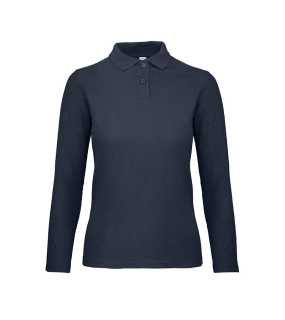 Dámske tričko(B&C ID.001 LSL /W) > modrá(navy) > XS