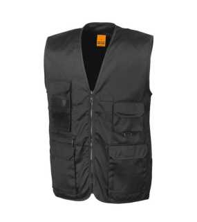 Unisex vesta (RESULT SAFARI WAISTCOAT) > čierna > L
