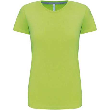 Dámske tričko (KARIBAN LADIES SHORT SLEEVE NECK T-SHIRT) > zelená (lime) > 2XL