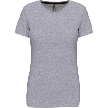 Dámske tričko (KARIBAN LADIES SHORT SLEEVE NECK T-SHIRT) > šedá (oxford) > 2XL