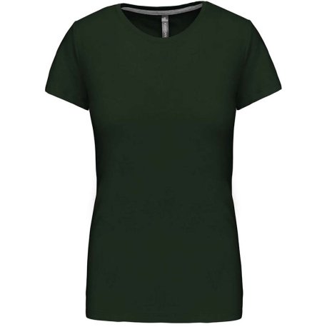 Dámske tričko (KARIBAN LADIES SHORT SLEEVE NECK T-SHIRT) > zelená (forest) > 2XL