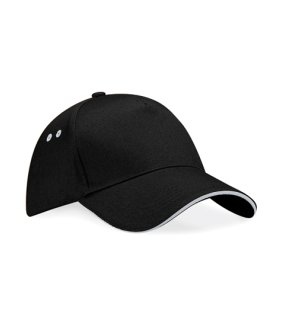 5 panelová unisex šiltovka(BF Ultimate 5 Panel Cap - Sandwich Peak)>čierna/šedá(light)