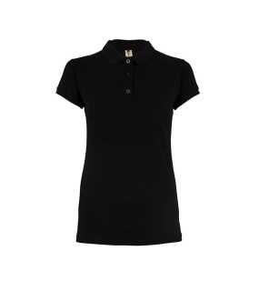 Dámska polokošeľa (MUKUA WOMEN'S SHORT SLEEVE POLO 210) > čierna > S