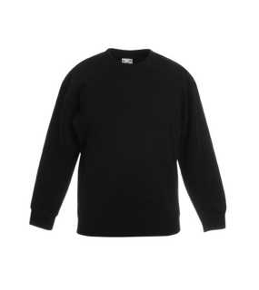Detská mikina (FRUIT OF THE LOOM Kids Set-In Sweat ) > čierna > 3/4