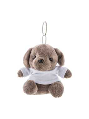 Prívesok na kľúče s plyšovým psom > hnedá