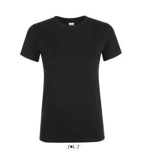 Dámske tričko(SOL'S REGENT WOMEN ROUND-NECK T-SHIRT) > čierna (deep) > M