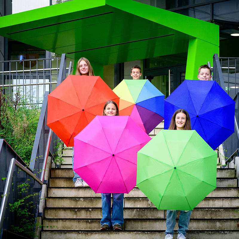 Skladací dáždnik (FARE Pocket umbrella  4Kids) > ružová