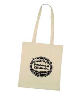 Bavlnená nákupná taška 140 g/m2 > natural > 38x42 cm (potlač loga v cene)