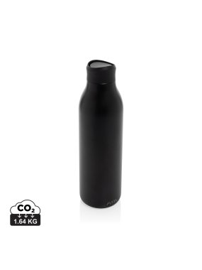 Fľaša na vodu 600ml Avira Alok z RCS recykl. nerezovej ocele > čierna