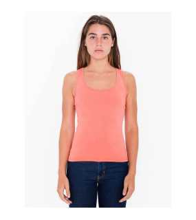 Dámske tielko (AMERICAN APPAREL WOMEN'S COTTON SPANDEX TANK TOP)>ružová (coral)>XS