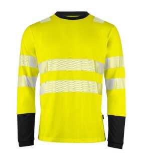 Pánske tričko (PROJOB T-SHIRT L/S CL. 3/2) > žltá / čierna > L