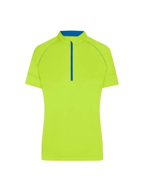 Dámske tričko(JN Ladies Bike-T Half Zip) > žltá (bright) / modrá (bright) > L