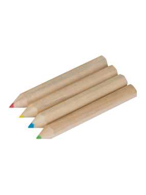 Sada 4 drevených pasteliek > hnedá