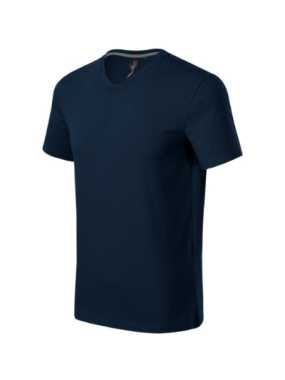 Pánske tričko (MALFINI Premium Action V-neck) > modrá (tmavo) > XL